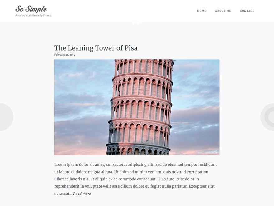 Theme WordPress So Simple 75 by Press75