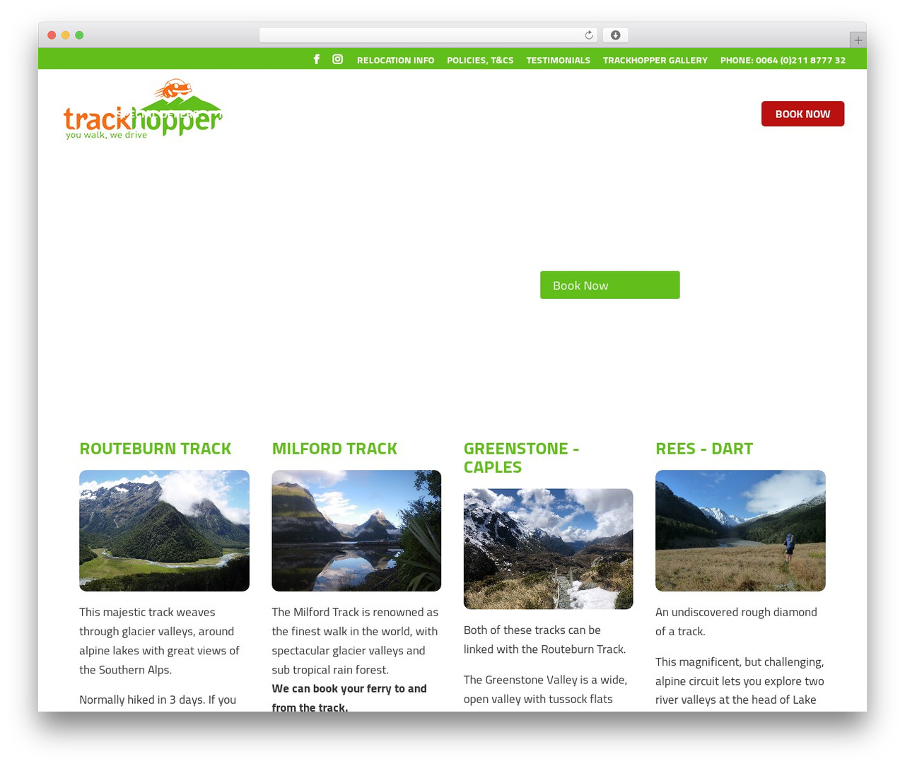 Theme WordPress Divi - trackhopper.co.nz