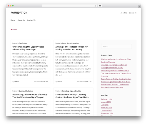 Theme WordPress Maester Lite - lemondedesfondations.com