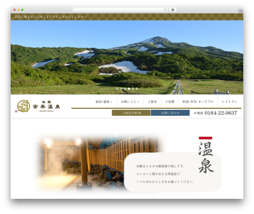 Theme WordPress STINGER8 - anrakuonsen.com