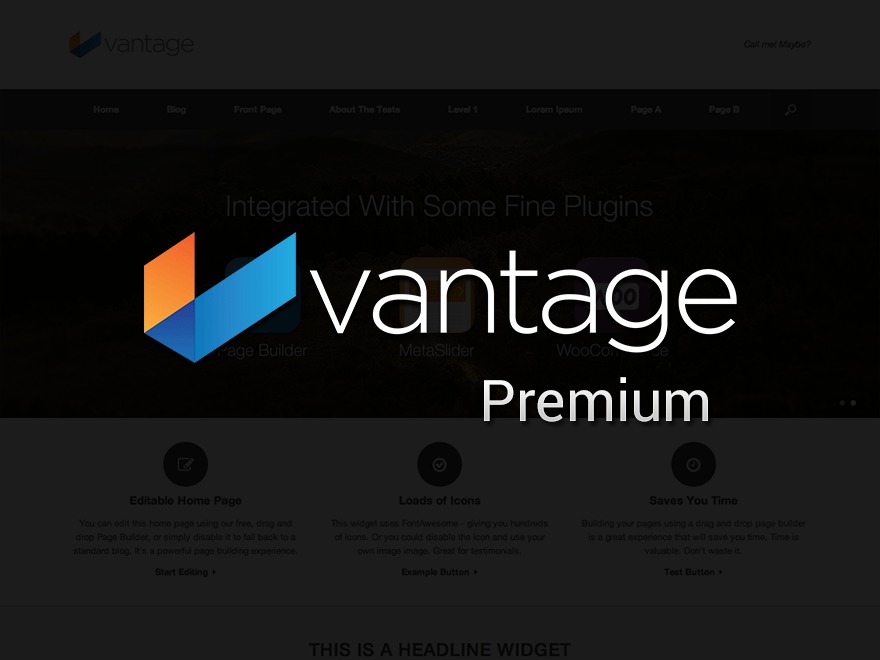 Vantage Premium Child personal WordPress theme