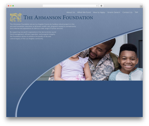 Web Builder WordPress theme - theahmansonfoundation.org