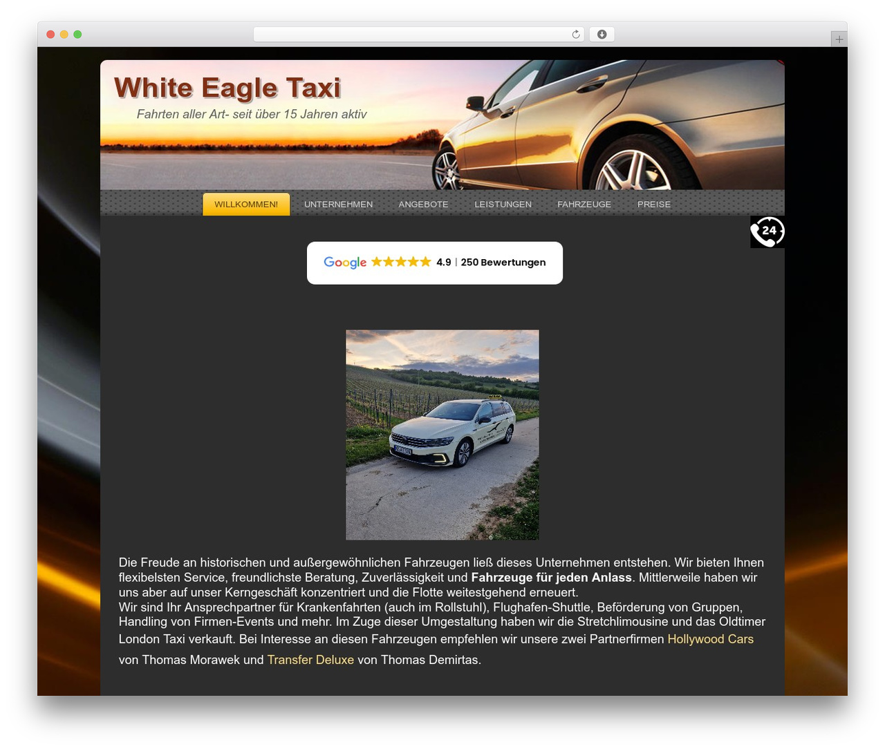 white_eagle theme WordPress - white-eagle-limo.de