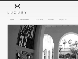WordPress template Luxury by Cudazi