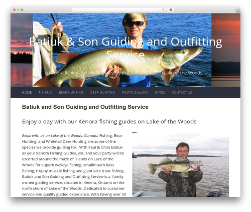 Accent WordPress theme design - fishinghuntingkenoralakeofthewoods.com