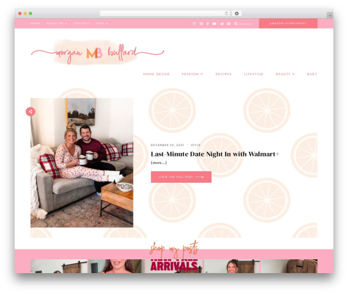 BARTON WordPress theme design - morganbullard.com