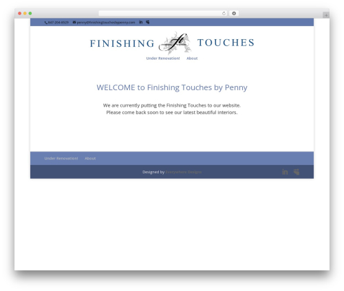 Divi WordPress theme - finishingtouchesbypenny.com