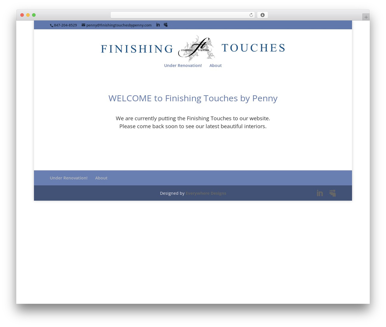 Divi WordPress theme - finishingtouchesbypenny.com