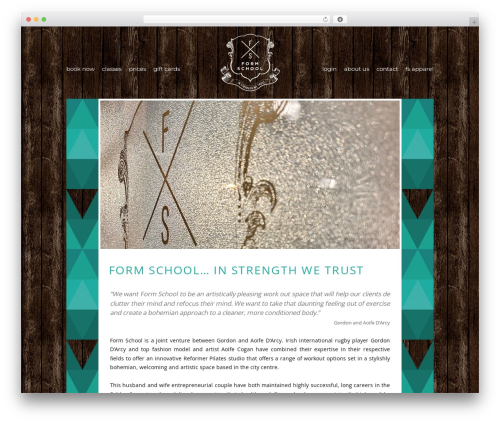 Form School WordPress theme - formschool.ie
