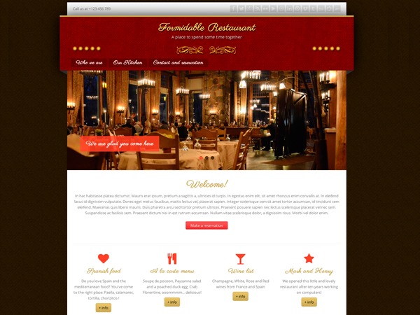 Formidable Restaurant WordPress ecommerce theme Formidable Restaurant WordPress ecommerce theme