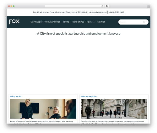 Extended widget options WordPress plugin - foxlawyers.com