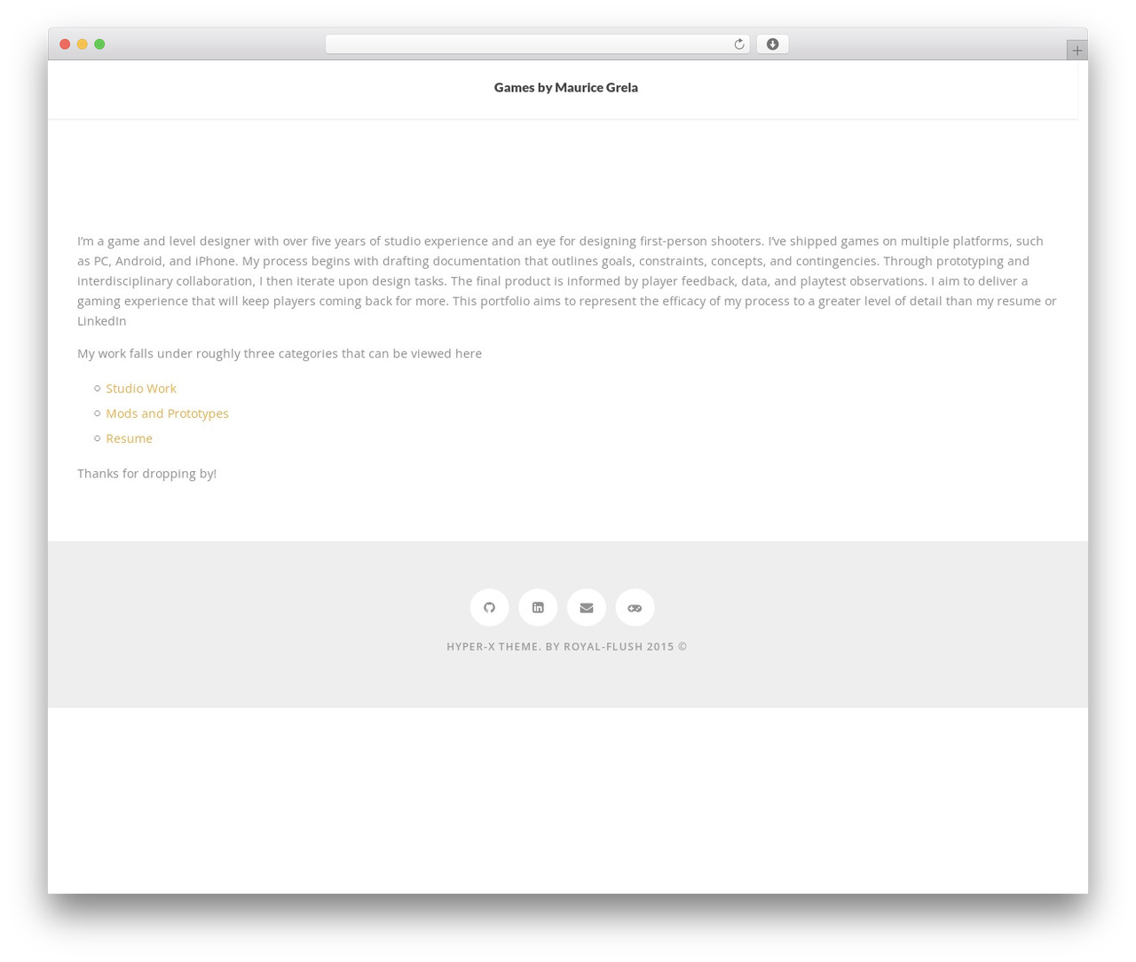 HyperX theme WordPress - yoitsmoe.co