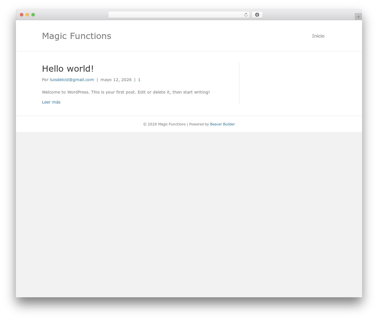 WordPress theme Beaver Builder Theme - magicfunctions.com