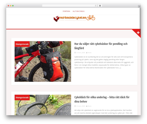 WordPress theme Alizee - fredriksdalscykel.se