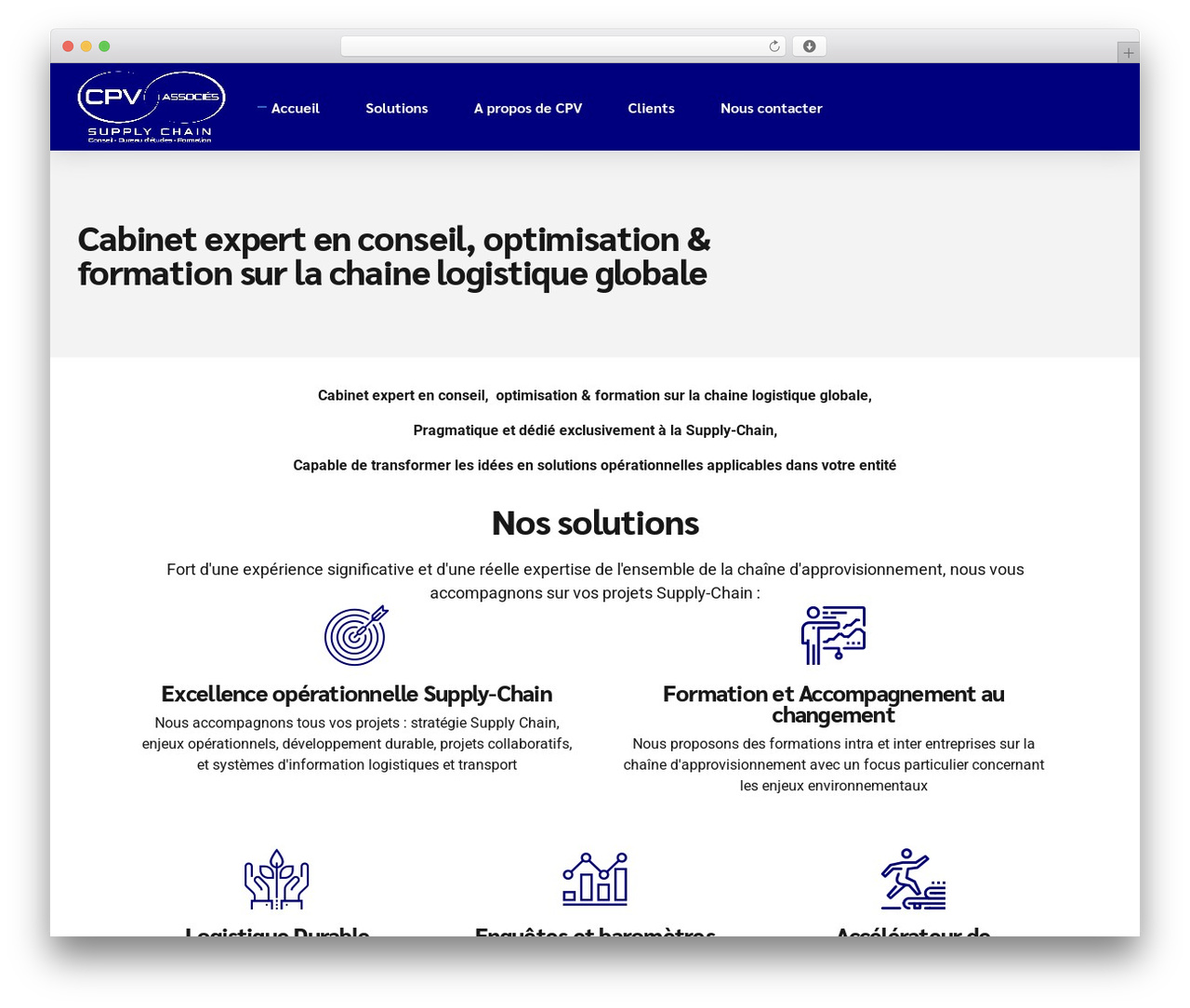 WordPress theme Avantage - cpvassocies.com