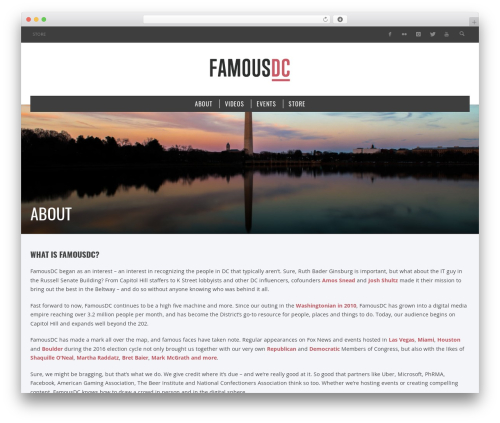 WordPress theme ESPRESSO - famousdc.com