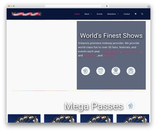 WordPress theme GeneratePress - worldsfinestshows.com
