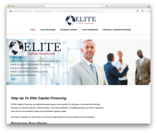 WordPress theme Nimva - elitecapitalfinancing.com