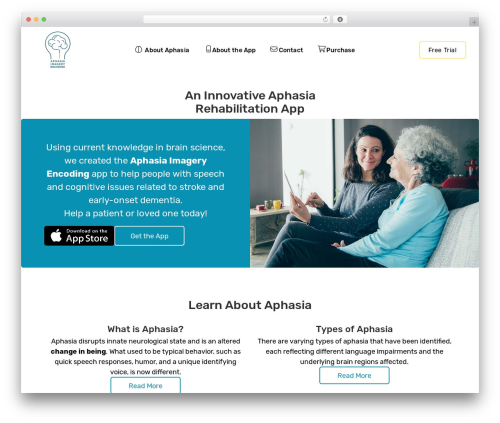 WordPress theme O2DCA WP Framework 2 - aphasiaimagery.com