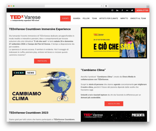 Avada WordPress theme - tedxvarese.com