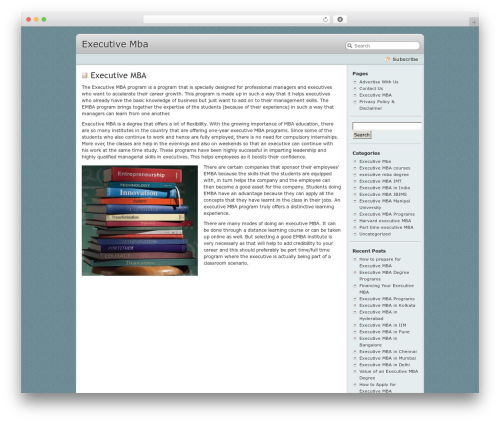 Librio theme WordPress - executivemba.co.in