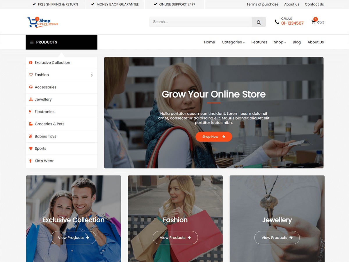 Multi Store WordPress ecommerce theme Multi Store WordPress ecommerce theme