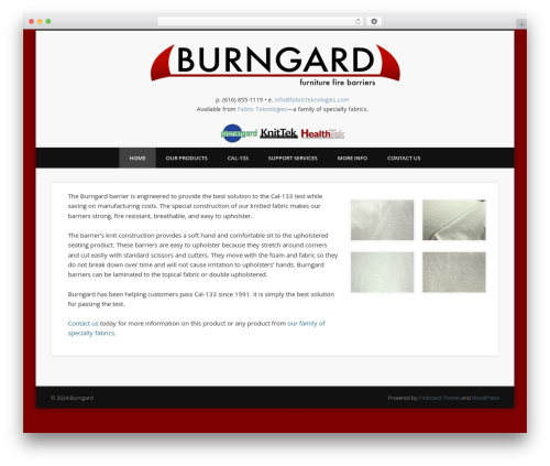 Pinboard WordPress theme - burngard.com