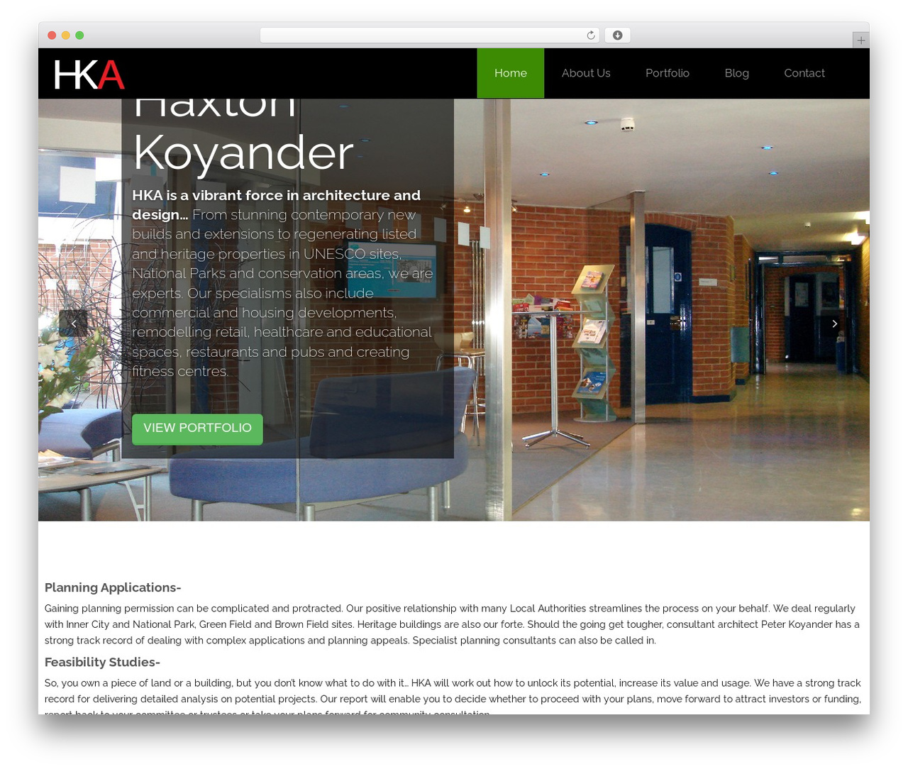 starter WordPress theme - hkarchitecture.co.uk