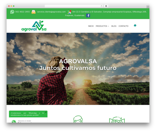 Theme WordPress Elegante - agrovalsa.com