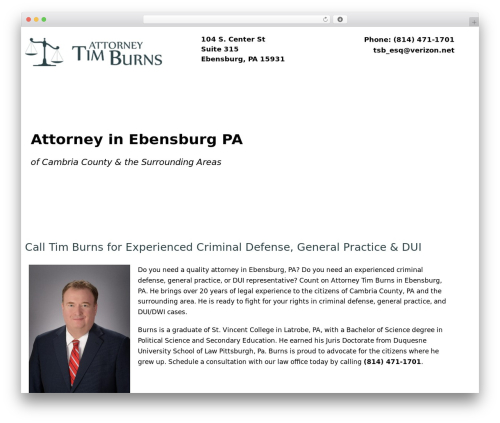 WordPress theme Hello Elementor - attytimburns.com