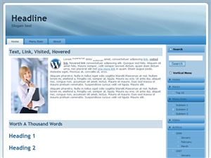 Best Wordpress Theme Blue Top Menu Right Sidebar By Driving School Websites