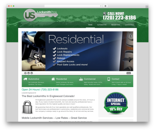 Cold Theme premium WordPress theme - englewoodlocksmith.org