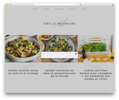 Cookd Pro Theme theme WordPress - emiliemurmure.com