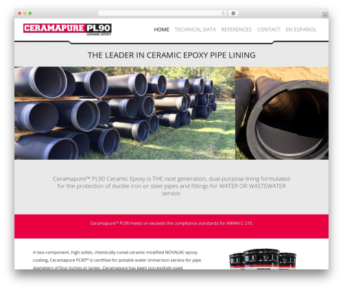 Create WP theme - ceramapure.com