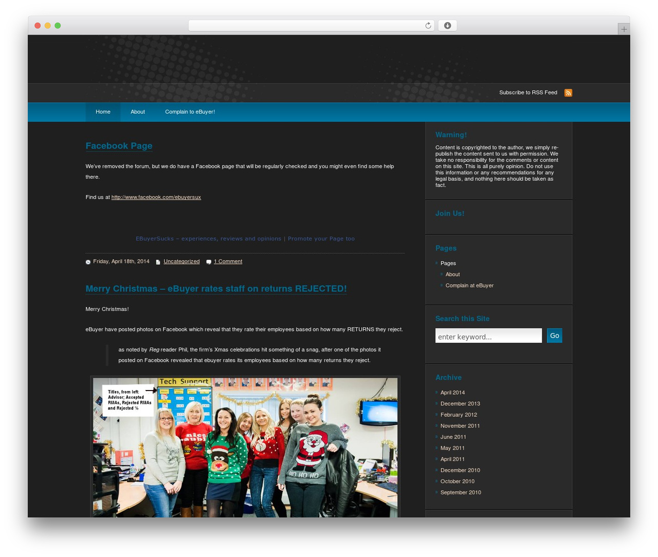 deCoder WordPress theme - ebuyersucks.org