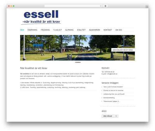Delicate WordPress theme design - essell.se Delicate WordPress theme design - essell.se
