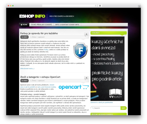 Mystique WP theme - eshopinfo.cz