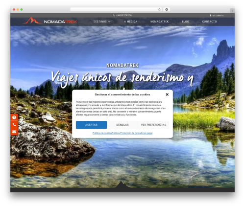 Nomada WordPress theme - www.nomadatrek.com