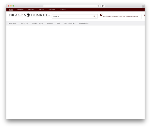 Raphaël WordPress theme - dragontrinkets.com
