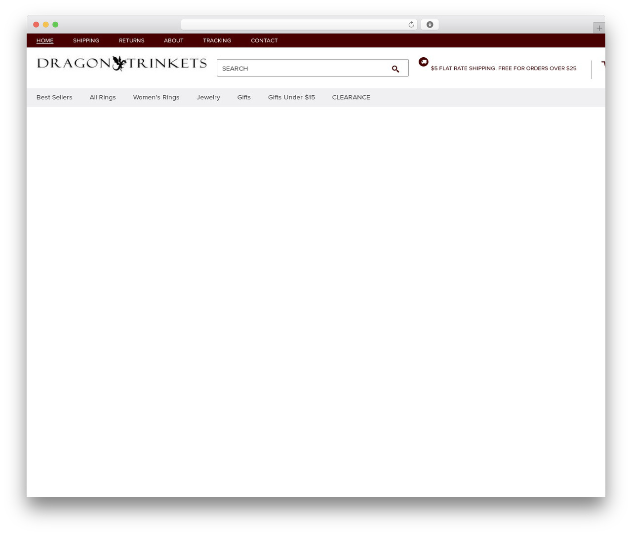 Raphael WordPress theme - dragontrinkets.com