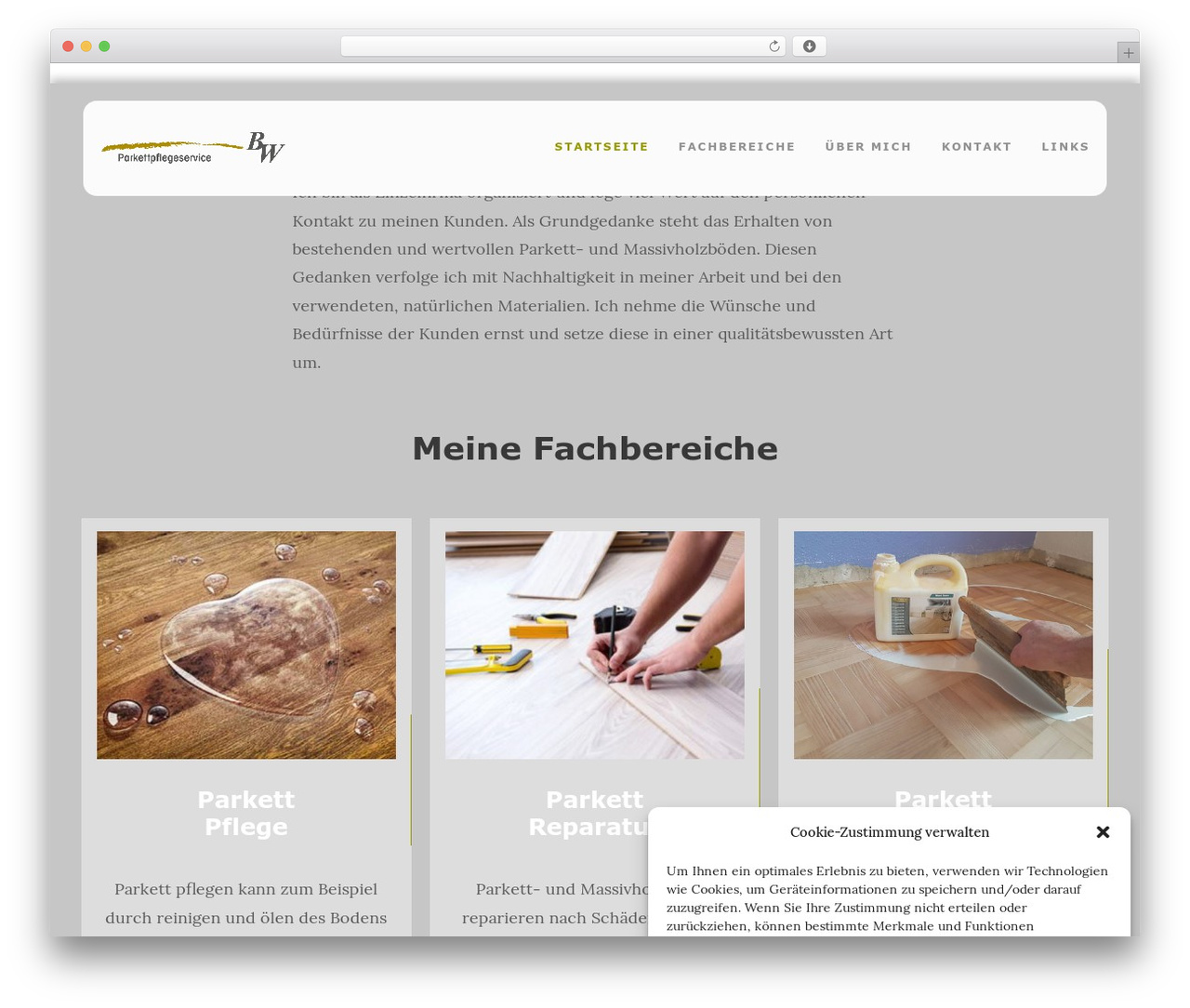 Theme WordPress Kleanity Child - parkettpflegeservice.ch