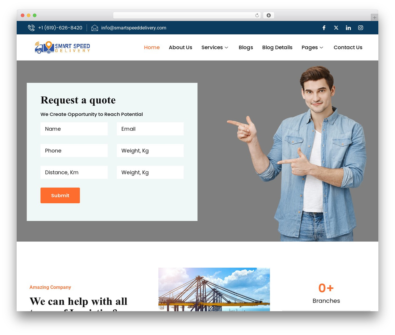 WordPress theme Logistx - smartspeeddelivery.com WordPress theme Logistx - smartspeeddelivery.com