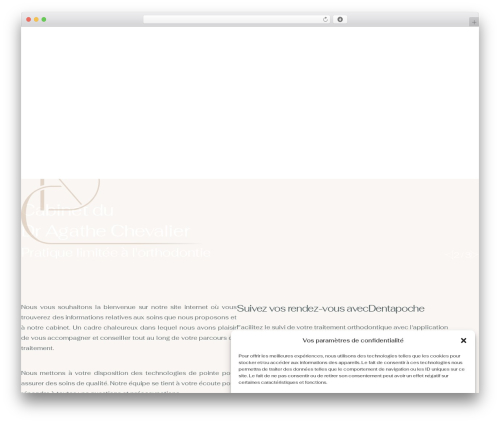 WordPress theme Mediweb - orthodontie-chateaugiron-chevalier.fr