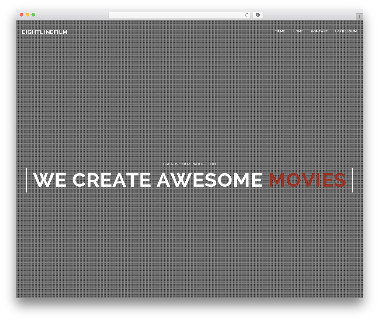 Brooklyn WordPress theme - eightlinefilm.com