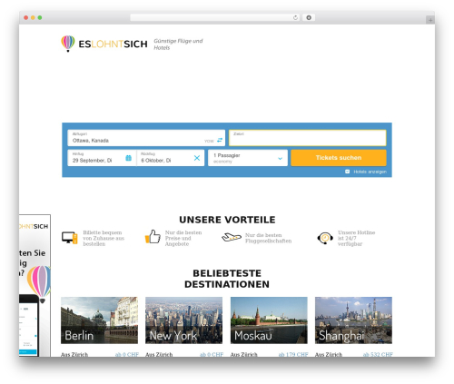 clean WordPress theme - eslohntsich.ch