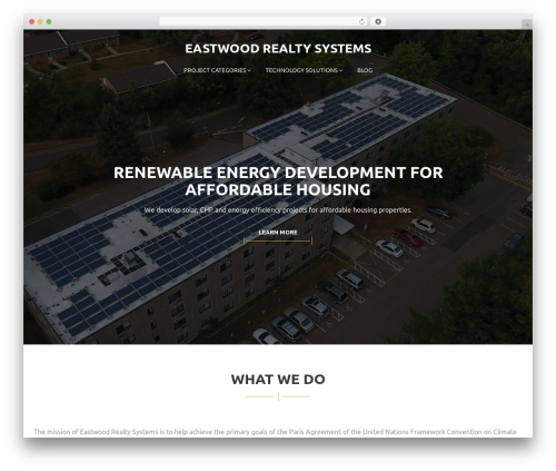 Crafter WordPress theme - eastwoodrealtysystems.com