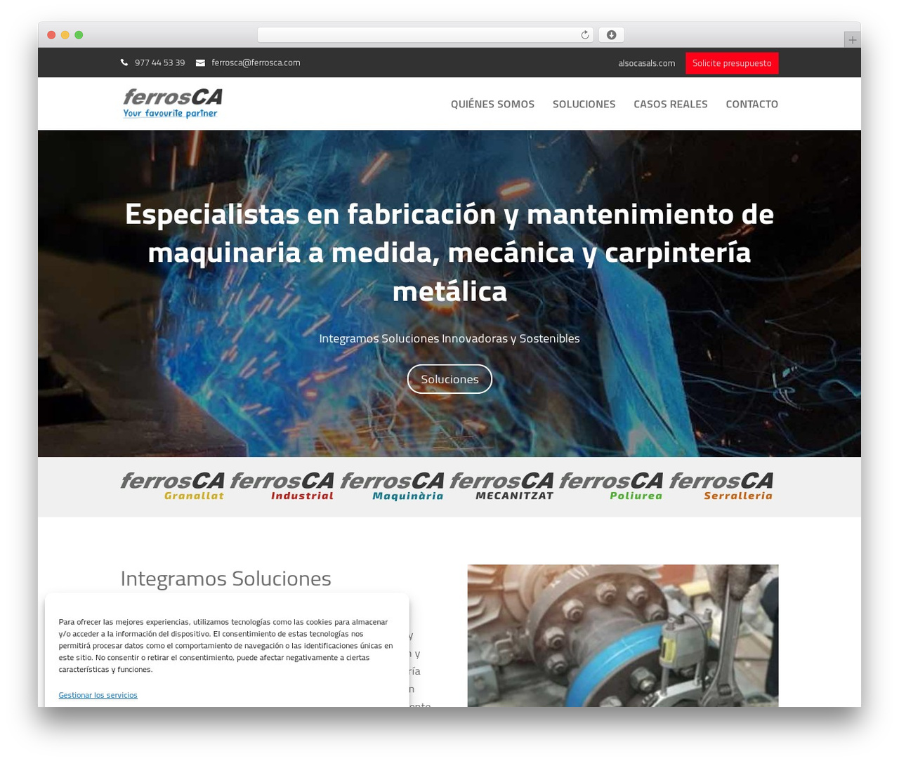 Divi WordPress theme - ferrosca.com