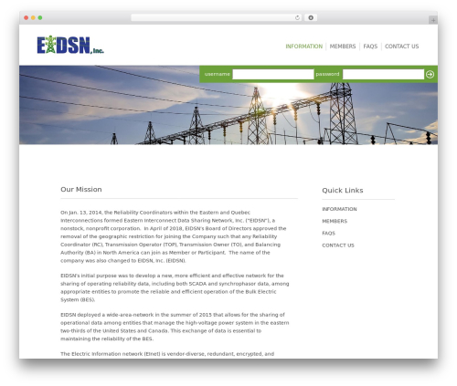 Infomedia dashboard WordPress plugin - eidsn.org