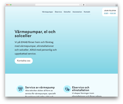 EMAB WordPress theme - emabulricehamn.se