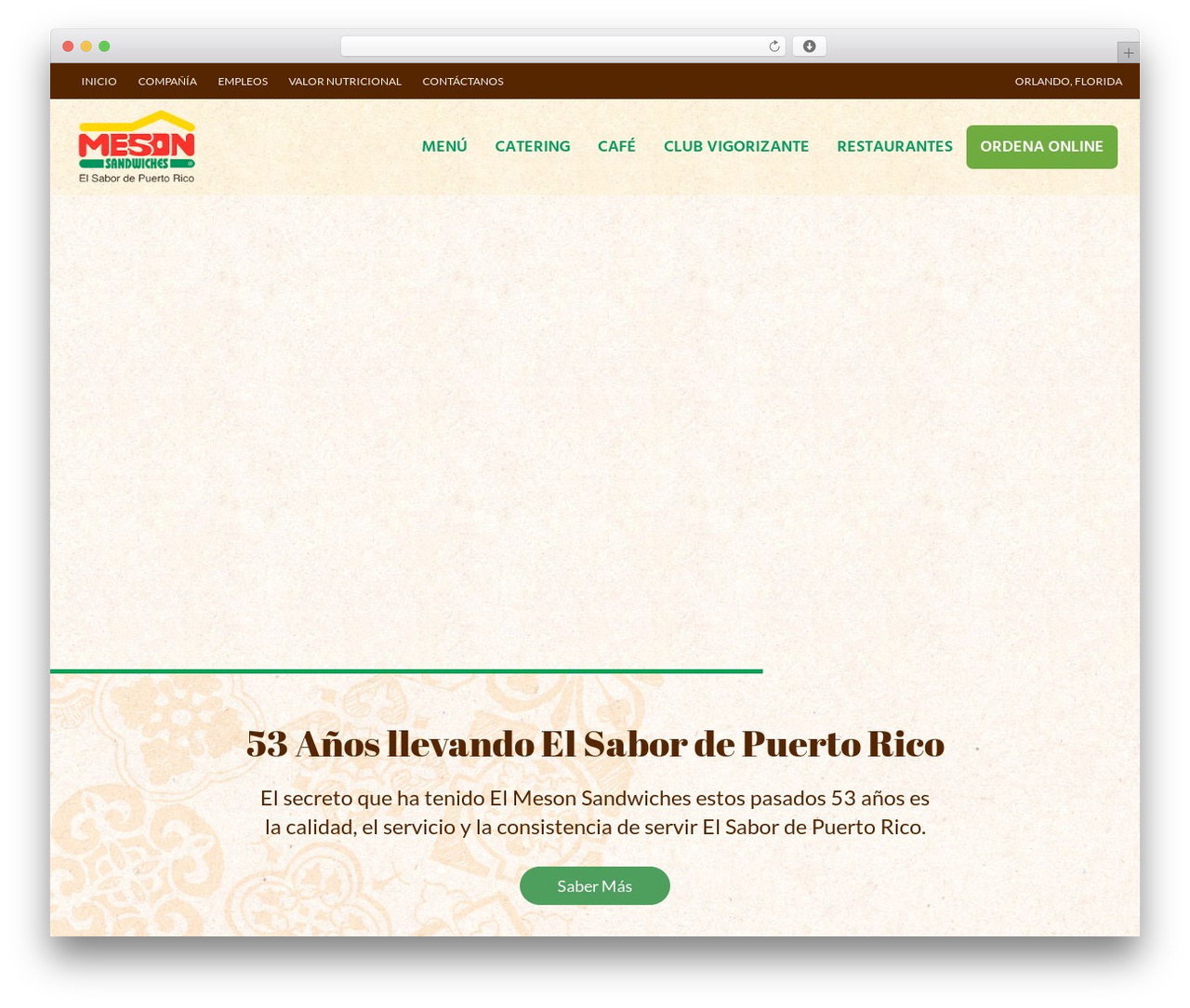 Flat Bootstrap free WordPress theme - elmesonsandwiches.com